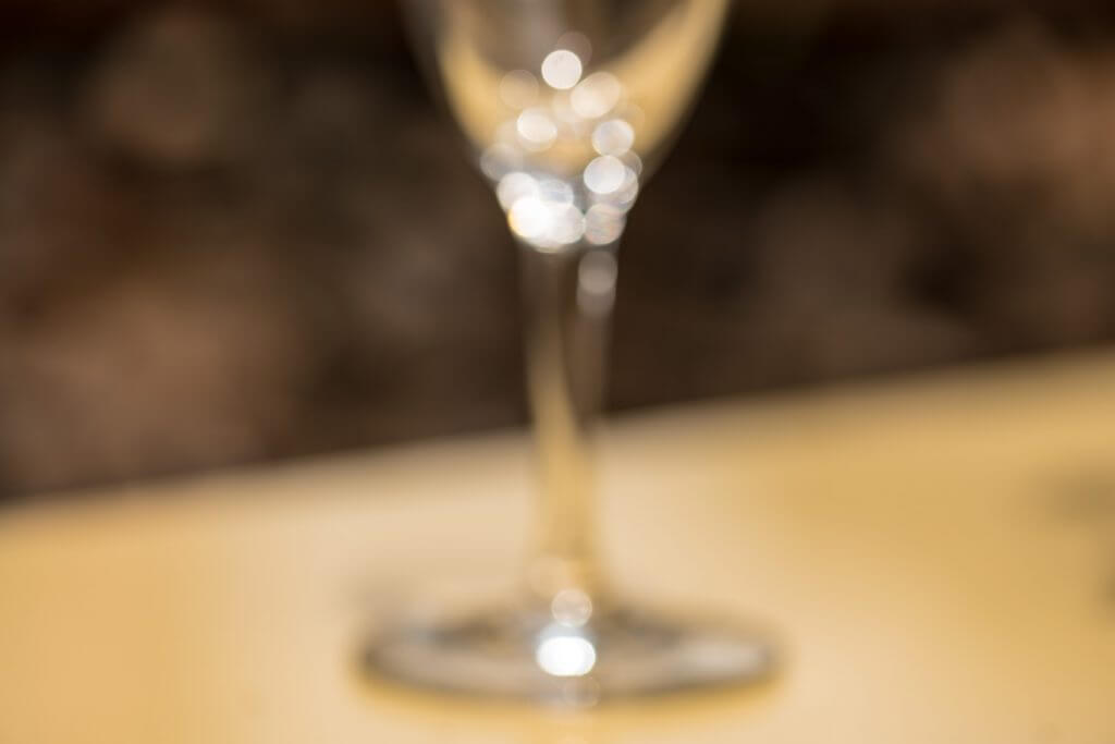 Glas in völliger Unschärfe - Bokeh Effekt