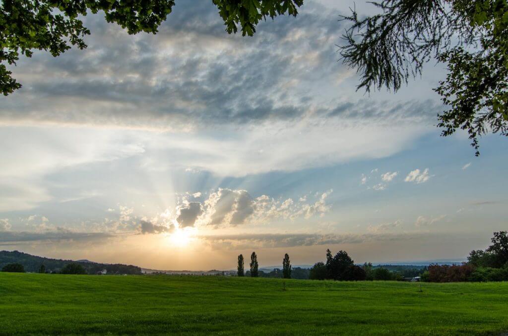 Abendstimmung im Osten der Stadt 