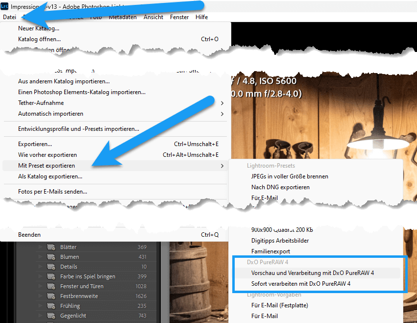 raw bilder in dxo pureraw 4 entwickeln